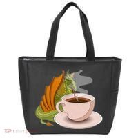 Coffee Caffeine Dragon Tote Bag thumb 0
