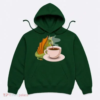 Coffee Caffeine Dragon Hoodie