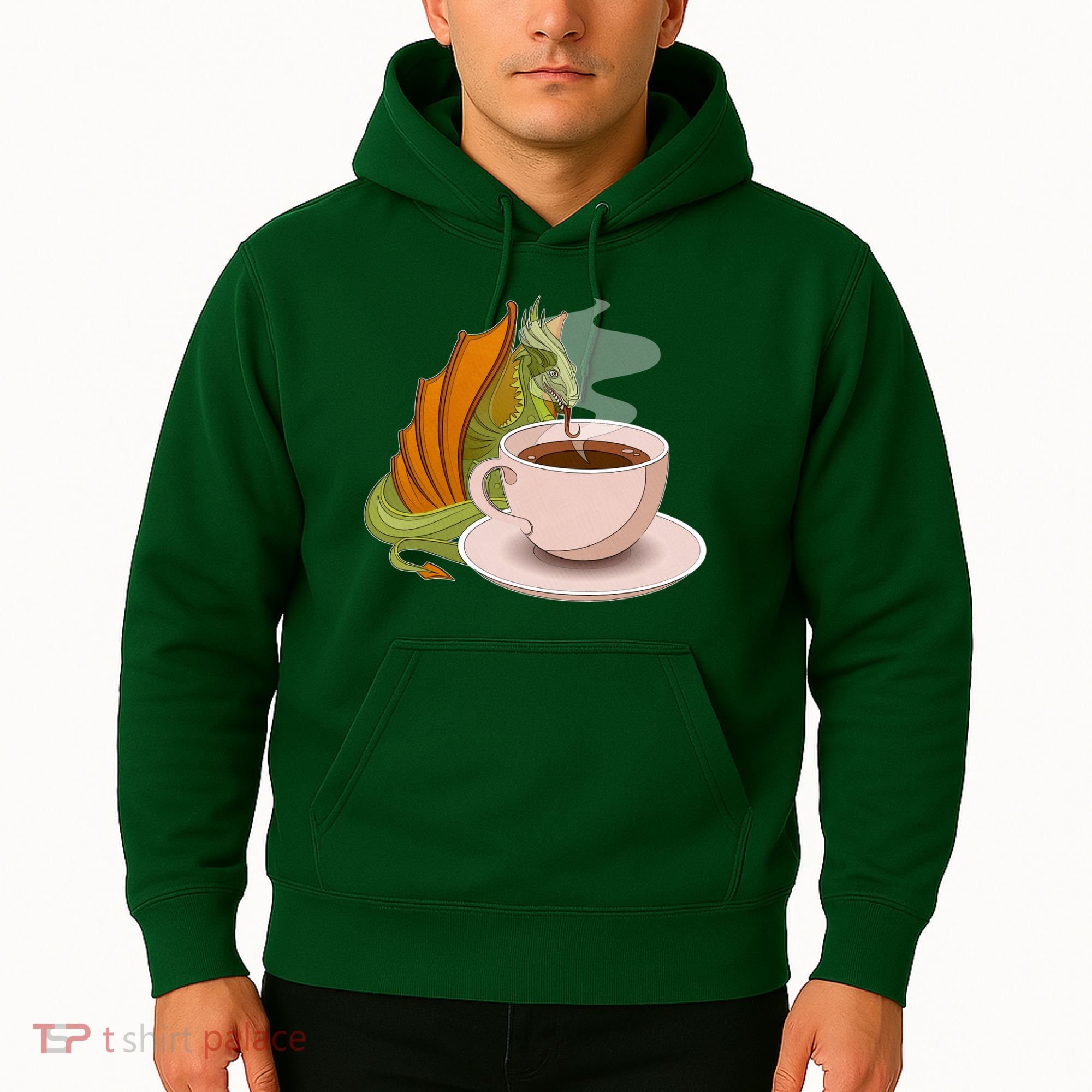 Coffee Caffeine Dragon Hoodie