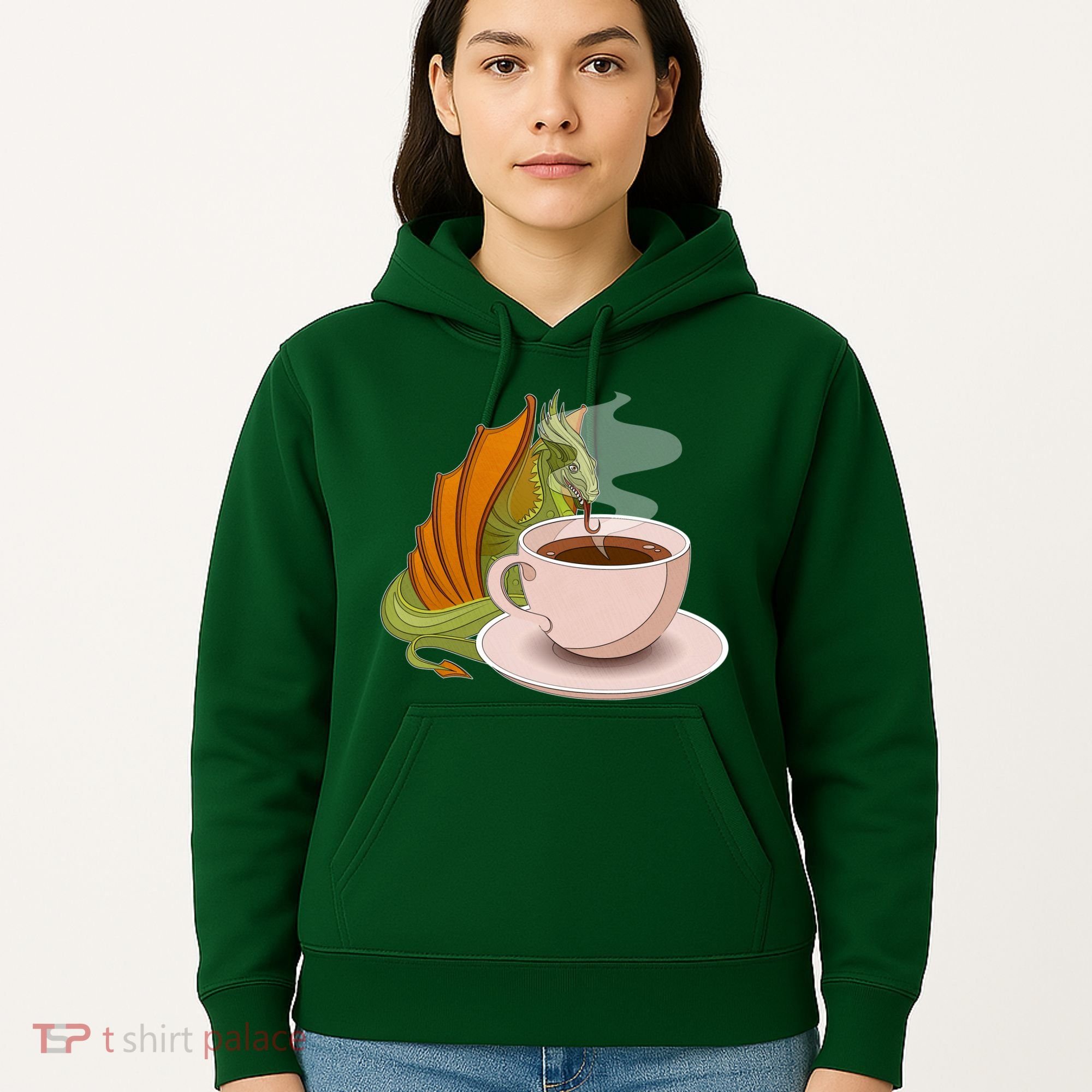 Coffee Caffeine Dragon Hoodie