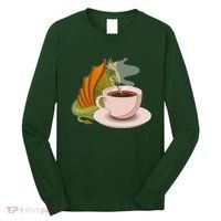 Coffee Caffeine Dragon Long Sleeve Shirt thumb 0