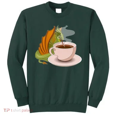 Coffee Caffeine Dragon Sweatshirt