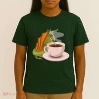 Coffee Caffeine Dragon T-Shirt thumb 4