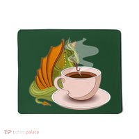 Coffee Caffeine Dragon Mousepad thumb 0