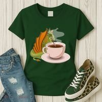 Coffee Caffeine Dragon Women's T-Shirt thumb 3
