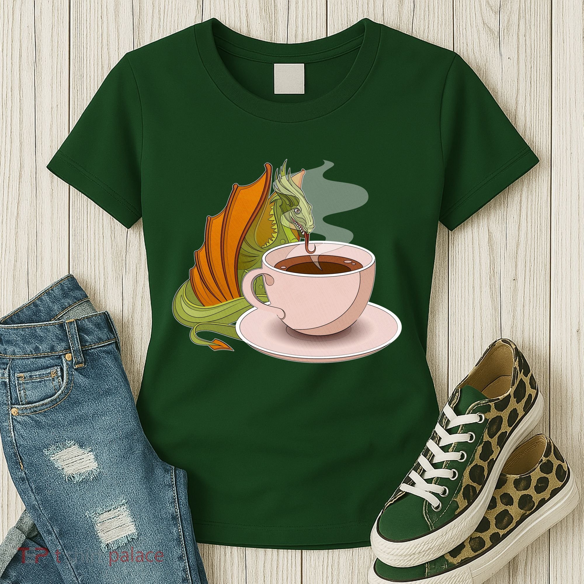Coffee Caffeine Dragon Women's T-Shirt