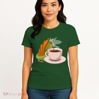 Coffee Caffeine Dragon Women's T-Shirt thumb 4