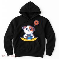 Coffee Cat Hollow Heart Hoodie thumb 0
