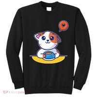 Coffee Cat Hollow Heart Sweatshirt thumb 0