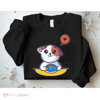 Coffee Cat Hollow Heart Sweatshirt thumb 2