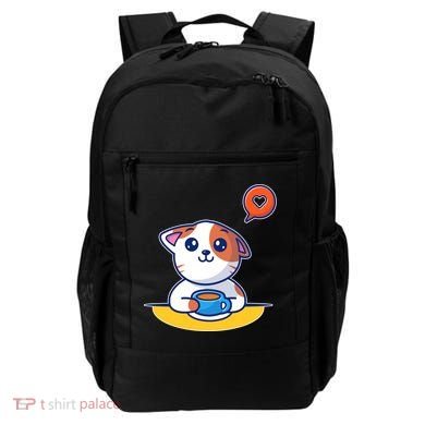 Coffee Cat Hollow Heart Backpack