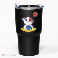 Coffee Cat Hollow Heart Tumbler thumb 0