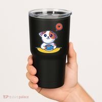 Coffee Cat Hollow Heart Tumbler thumb 2