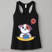 Coffee Cat Hollow Heart Women's Tank Top thumb 3