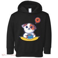 Coffee Cat Hollow Heart Toddler Hoodie thumb 0