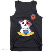 Coffee Cat Hollow Heart Tank Top thumb 0