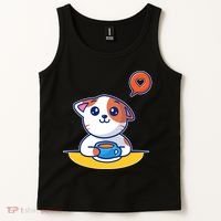 Coffee Cat Hollow Heart Tank Top thumb 2