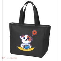 Coffee Cat Hollow Heart Tote Bag thumb 3