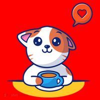 Coffee Cat Hollow Heart Santa Hat thumb 1