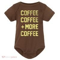 Coffee Coffee and More Coffee Baby Bodysuit thumb 0