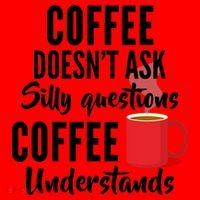 Coffee Doesn't Ask Silly Questions Coffee Understands Santa Hat thumb 1