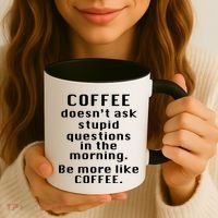 Coffee Doesn't Ask Stupid Questions Coffee Mug thumb 3