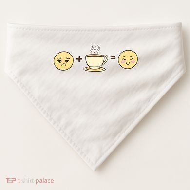 Coffee Emoji USA-Made Doggie Bandana