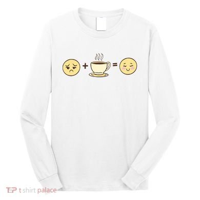 Coffee Emoji Long Sleeve Shirt