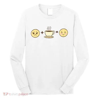 Coffee Emoji Long Sleeve Shirt