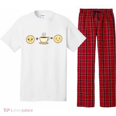 Coffee Emoji Pajama Set