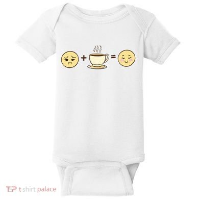 Coffee Emoji Baby Bodysuit