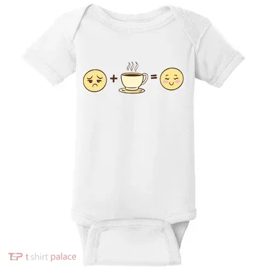 Coffee Emoji Baby Bodysuit