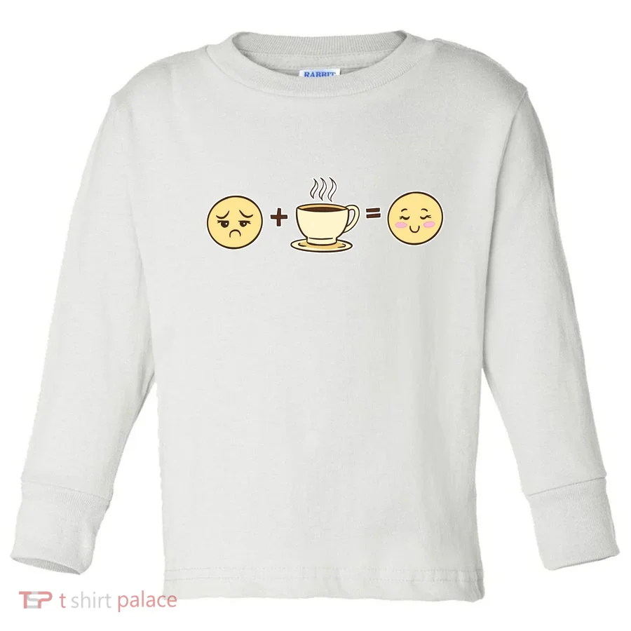 Coffee Emoji Toddler Long Sleeve