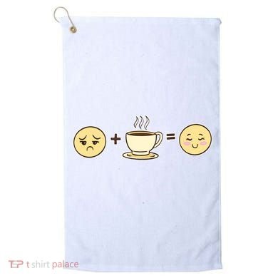 Coffee Emoji Golf Towel
