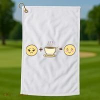 Coffee Emoji Golf Towel thumb 1