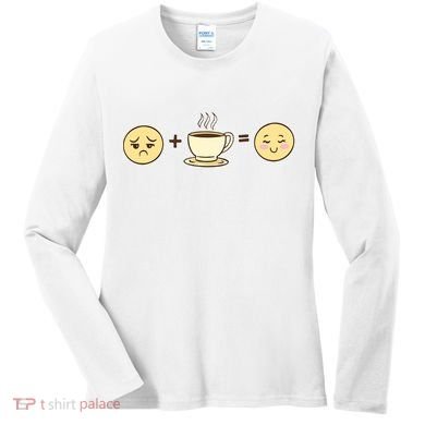 Coffee Emoji Women's Long Sleeve Shirt