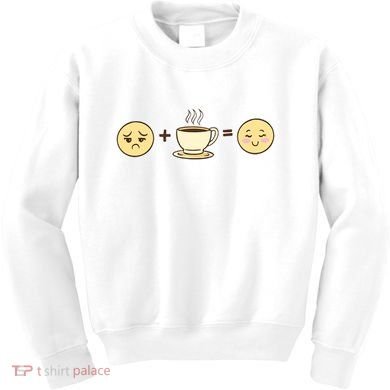 Coffee Emoji Kids Sweatshirt