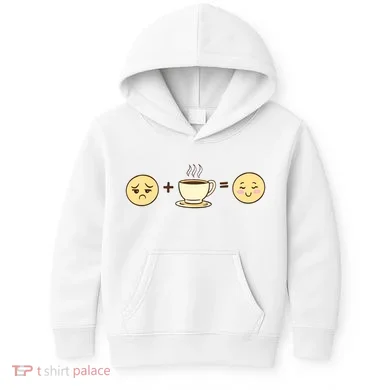 Coffee Emoji Kids Hoodie