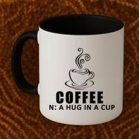 Coffee Hug In A Cup Funny Coffee Mug thumb 2