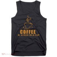 Coffee Hug In A Cup Funny Tank Top thumb 0