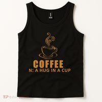Coffee Hug In A Cup Funny Tank Top thumb 2