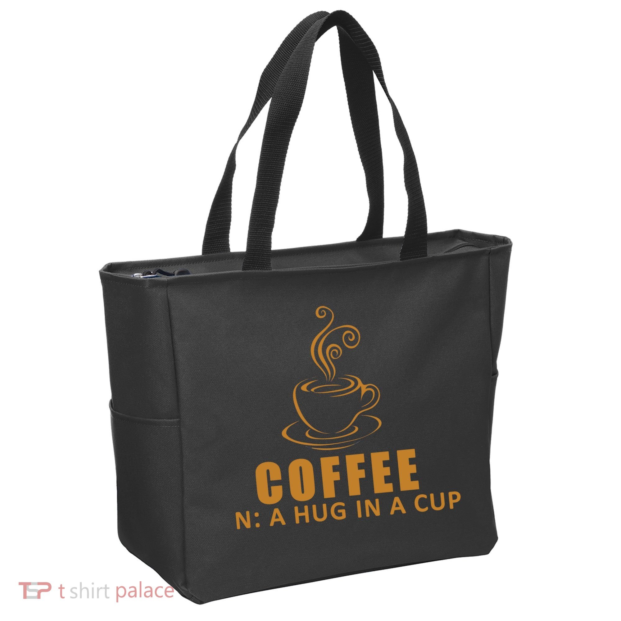 Coffee Hug In A Cup Funny Tote Bag