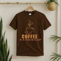 Coffee Hug In A Cup Funny T-Shirt thumb 2