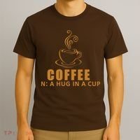 Coffee Hug In A Cup Funny T-Shirt thumb 3