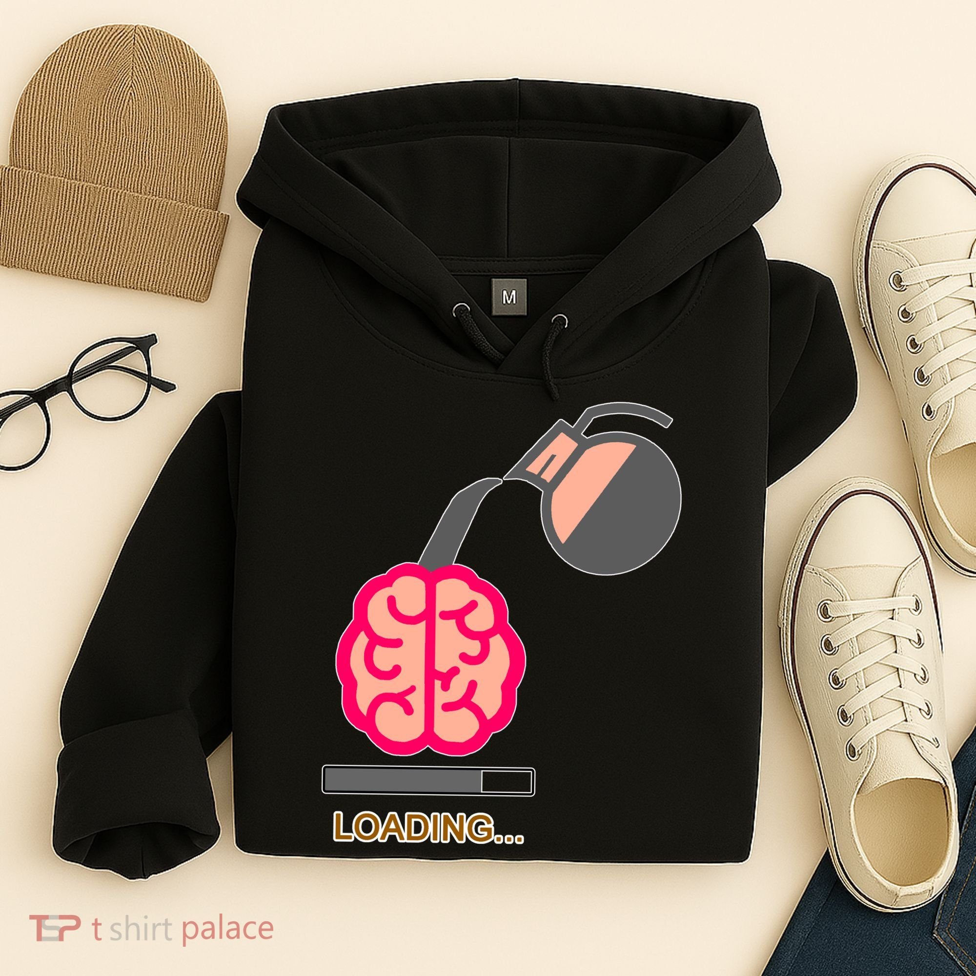 Coffee Loading Brain Hoodie