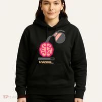 Coffee Loading Brain Hoodie thumb 5