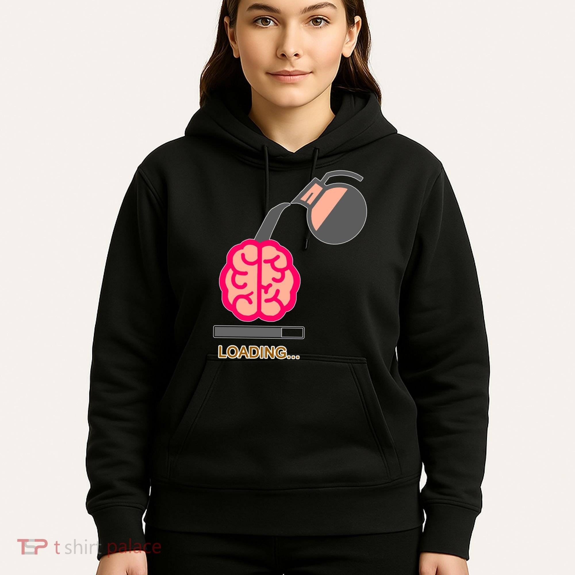 Coffee Loading Brain Hoodie