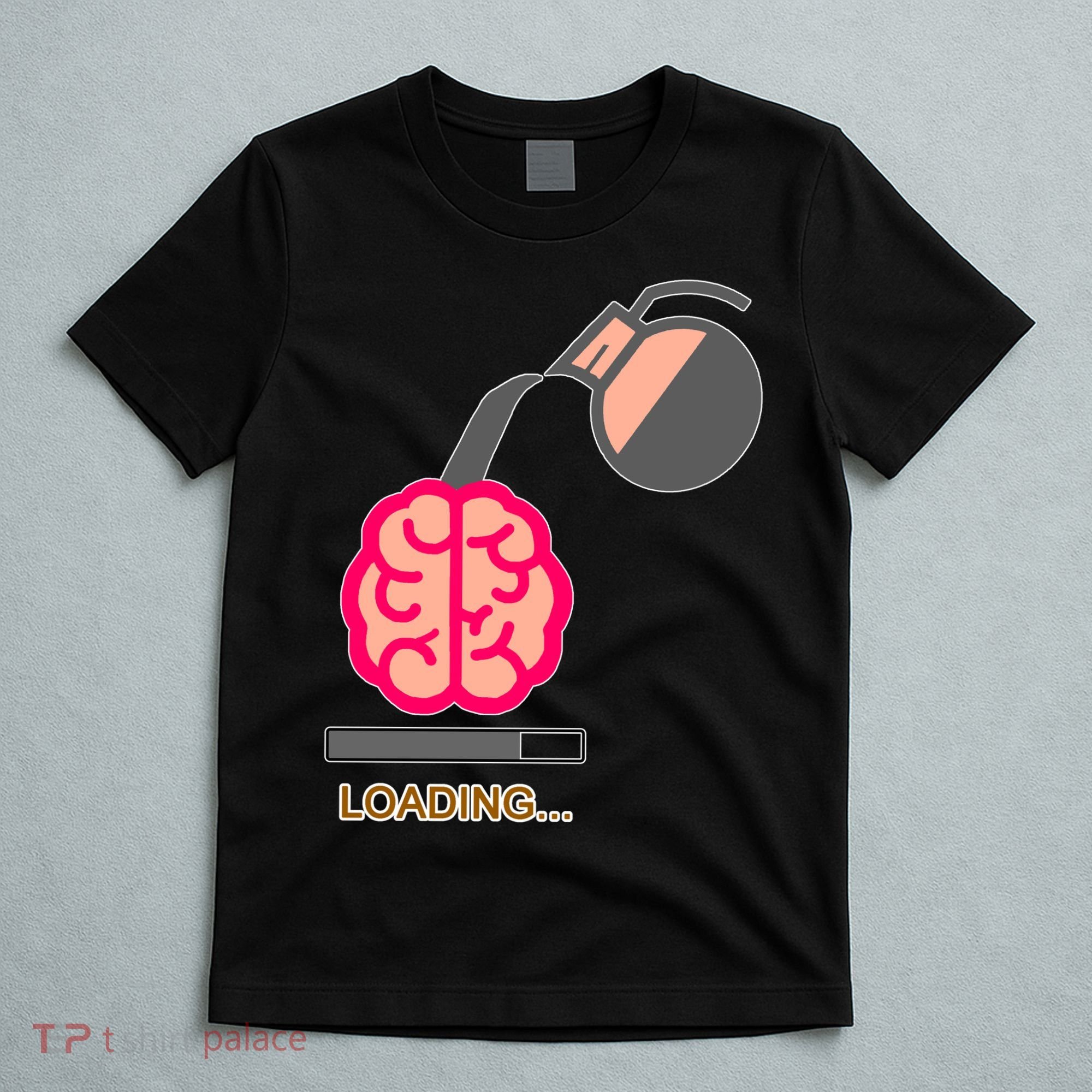 Coffee Loading Brain T-Shirt
