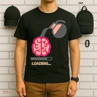 Coffee Loading Brain T-Shirt thumb 6