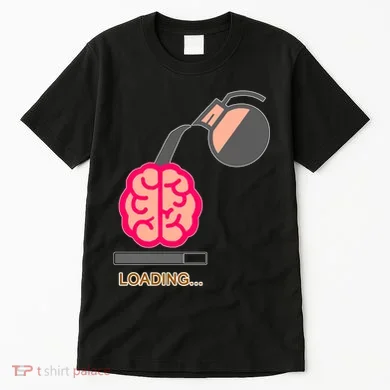Coffee Loading Brain Tall T-Shirt